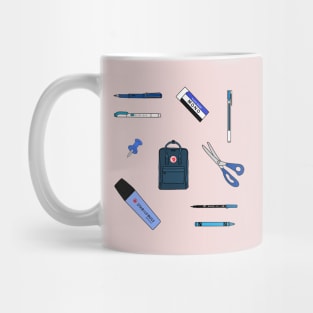 School Supplies - Blue Mug